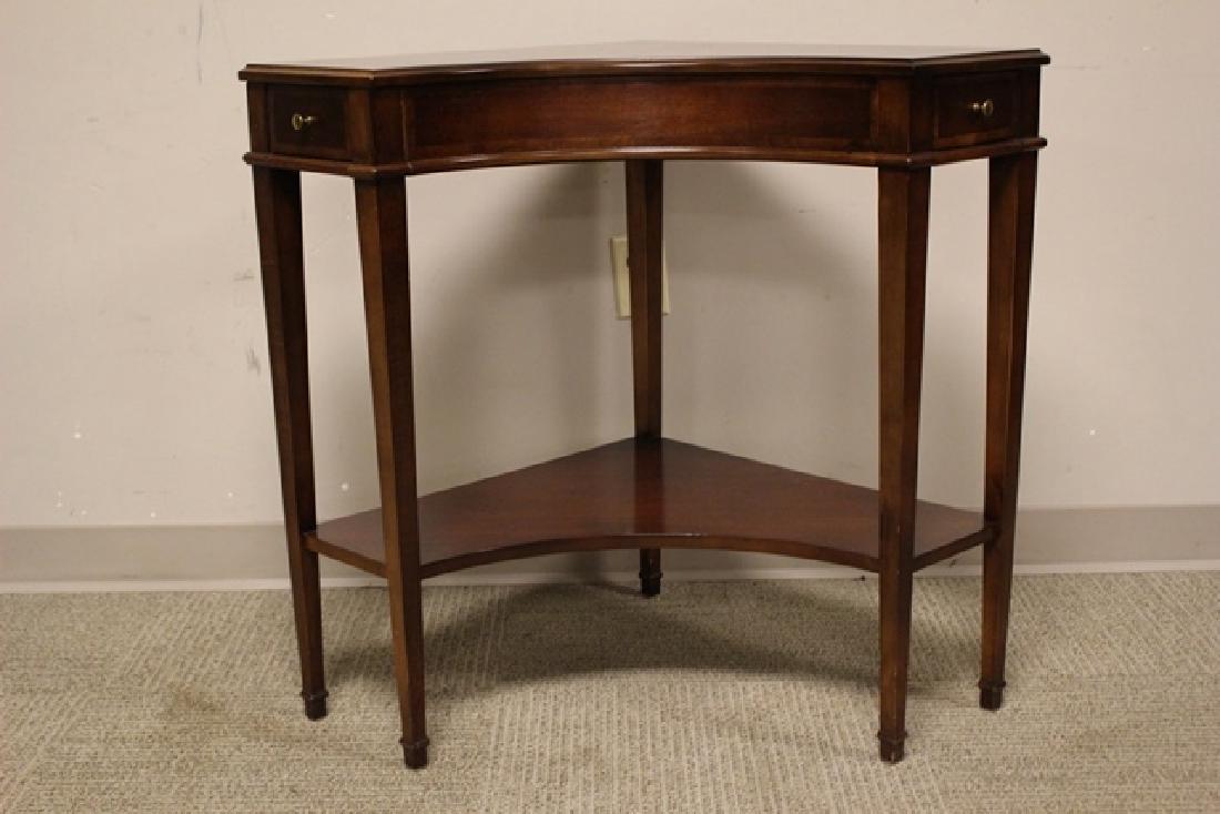 Corner Mahogany Two Teir Corner Table by Lane (1 of 9)