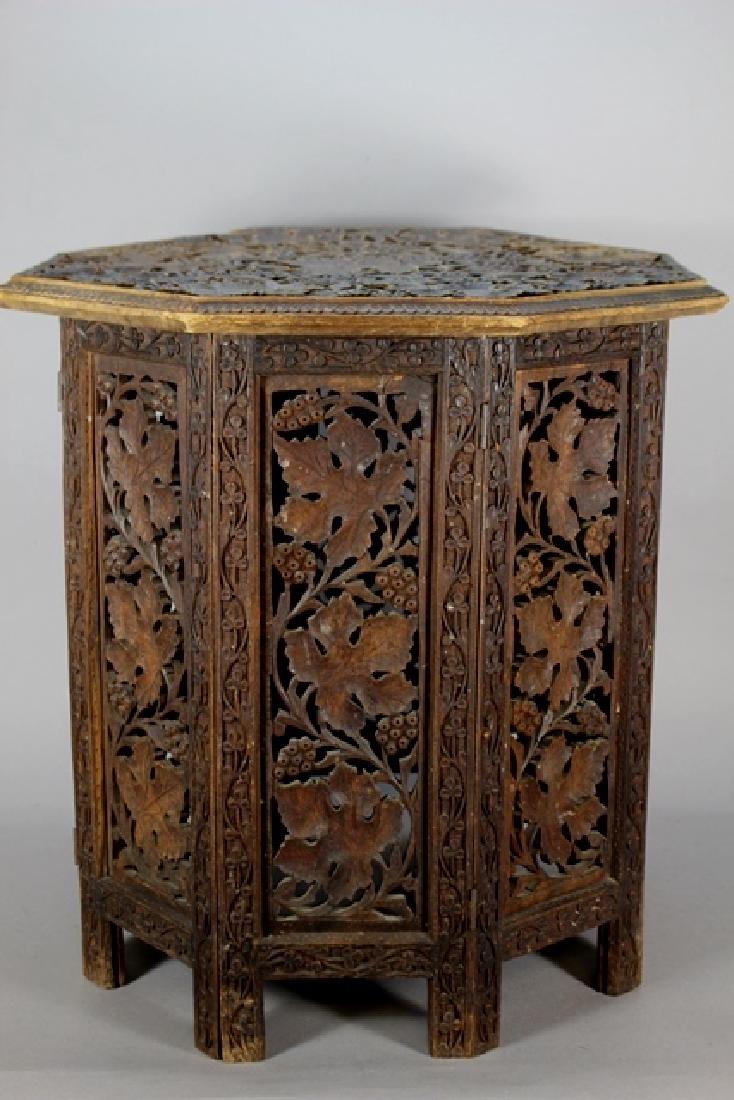 Highly Carved 19th C. Oak Leaf Table (1 of 9)