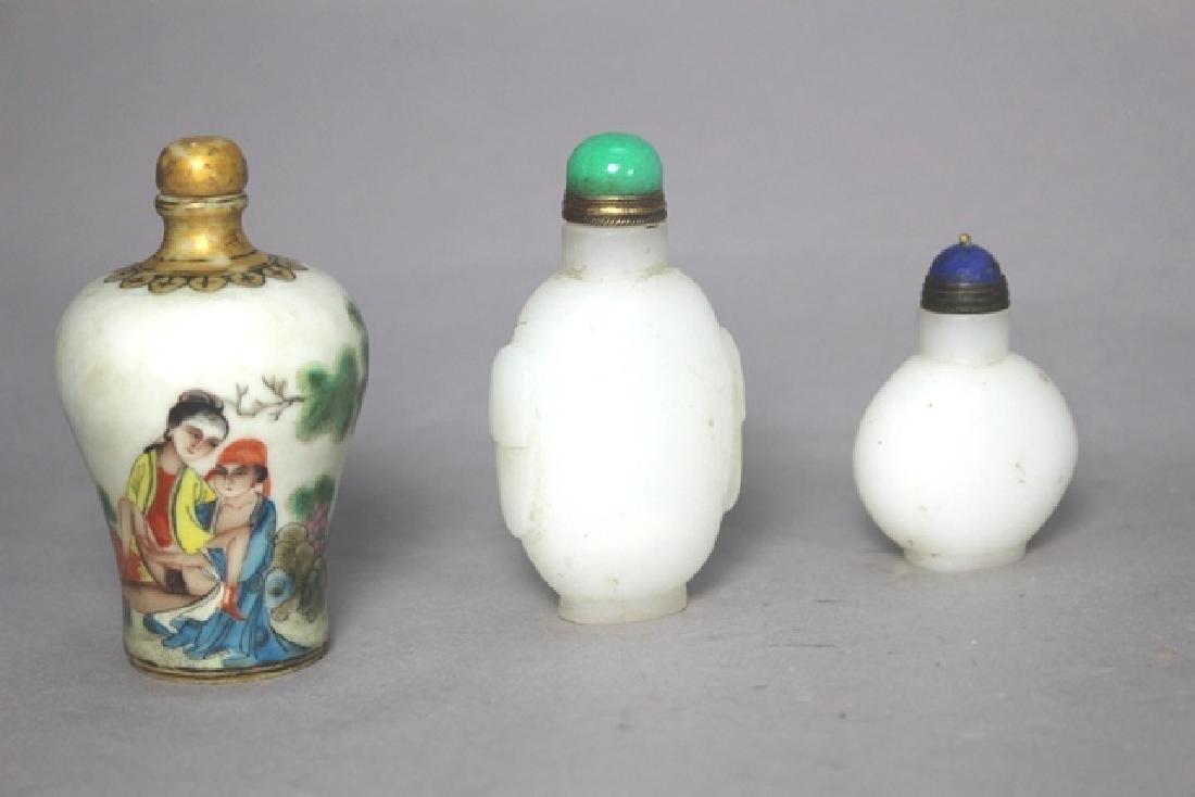 Porcelain and White Jade Snuff Bottles (1 of 9)