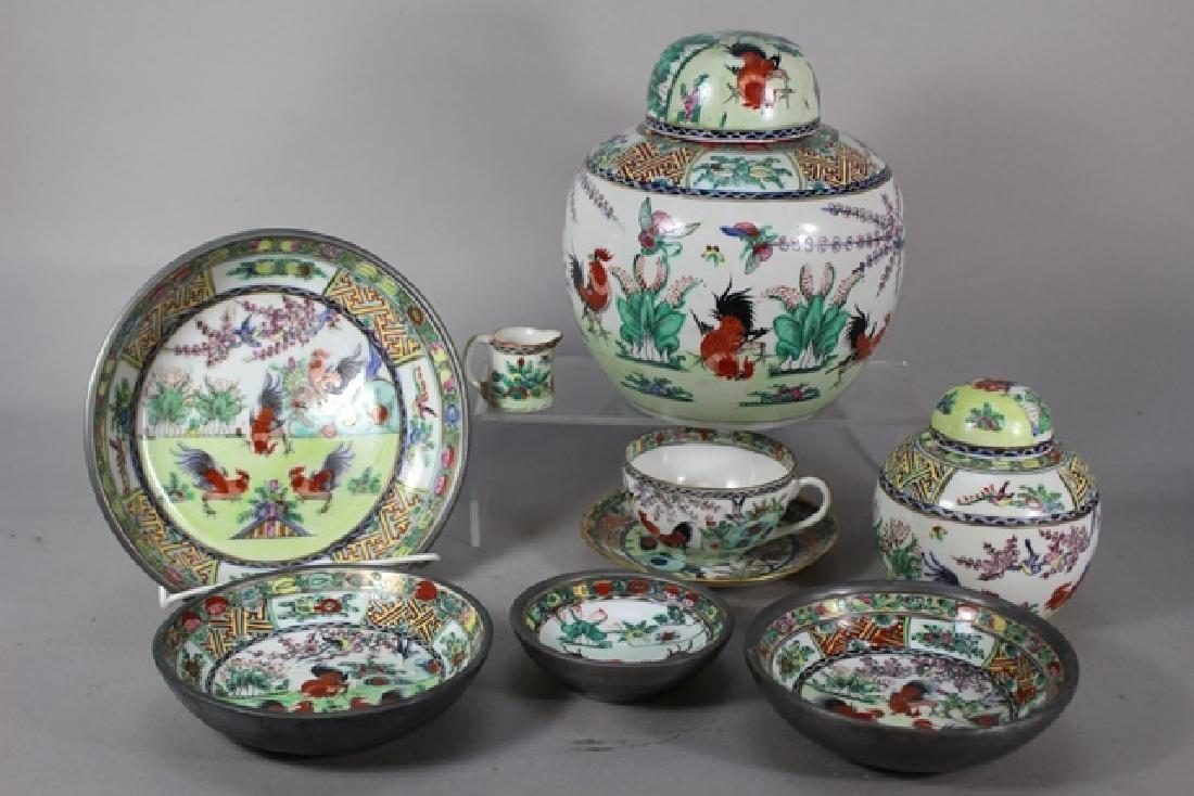 8pc Year of The Rooster Chinese Porcelain (1 of 9)