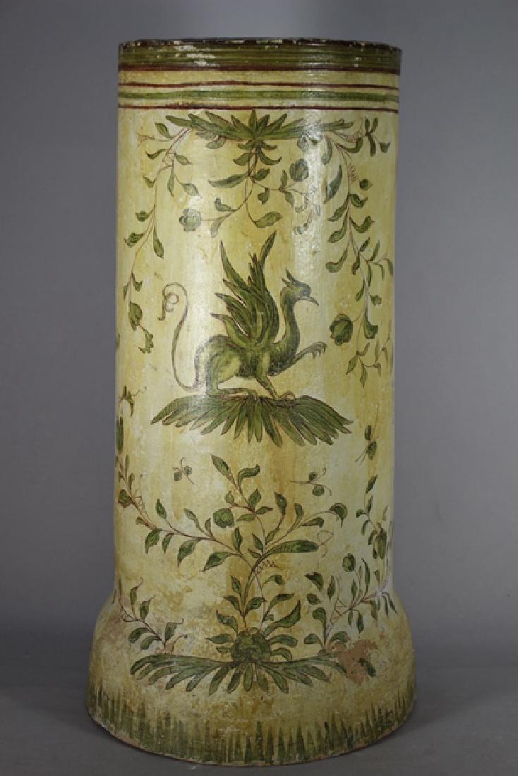 Early 19th. Century Terracotta Umbrella Stand (1 of 9)
