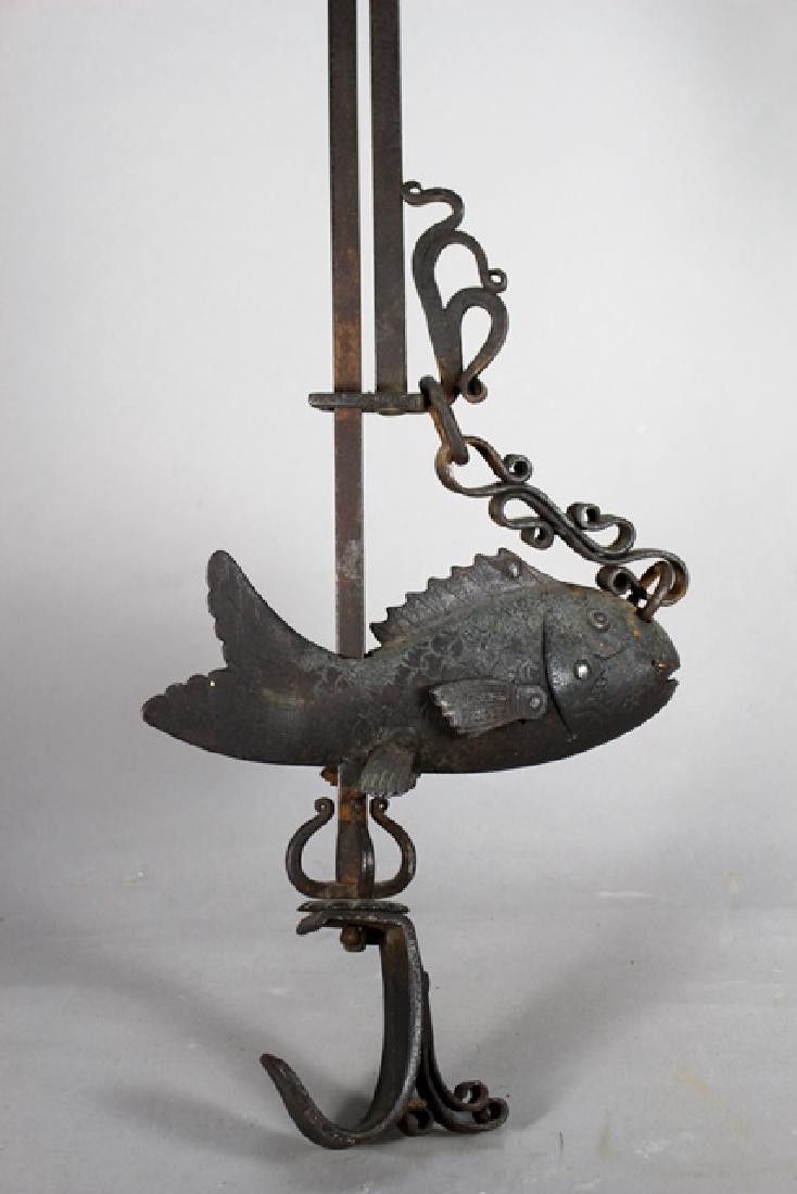 Ca. 1800 Wrought Iron Japanese Jizaikagi (1 of 9)
