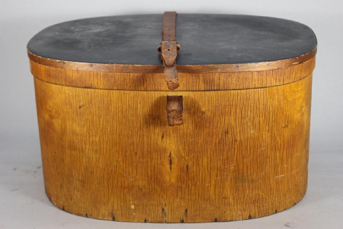 Early American Bentwood Hat Box (1 of 9)