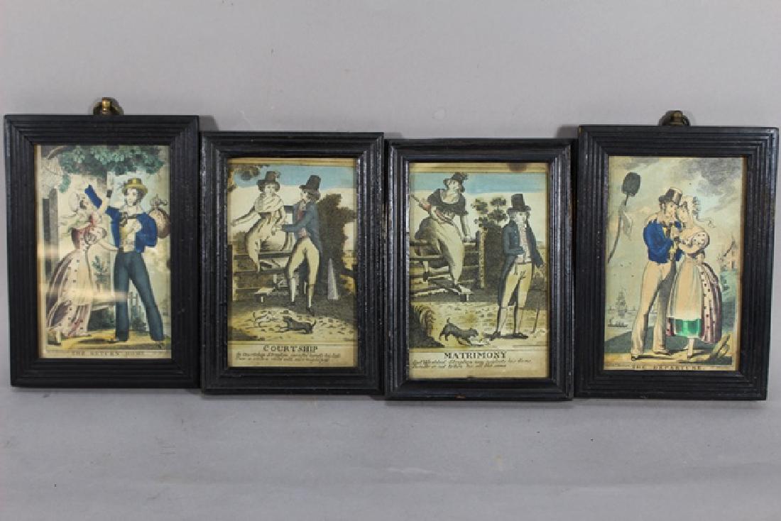 Four Hand Colored Engravings (1 of 7)