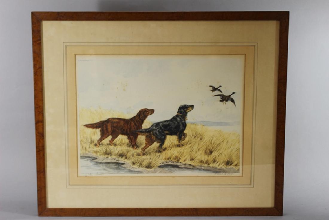 Paul Wood Hand Colored Etching (1 of 7)