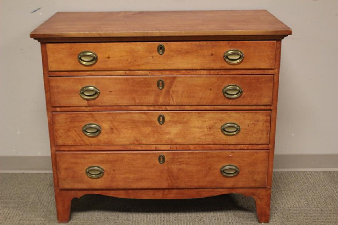 American ca.1830 Poplar and Pine Chest (1 of 8)