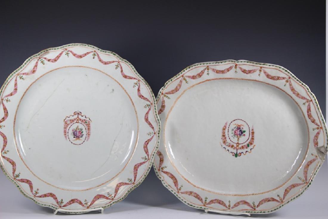 2  Polychrome Chinese Exports Trays (1 of 9)