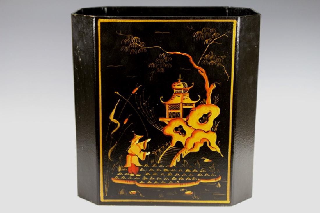 Don Andres HP Chinoiserie Papier Mache Basket (1 of 7)