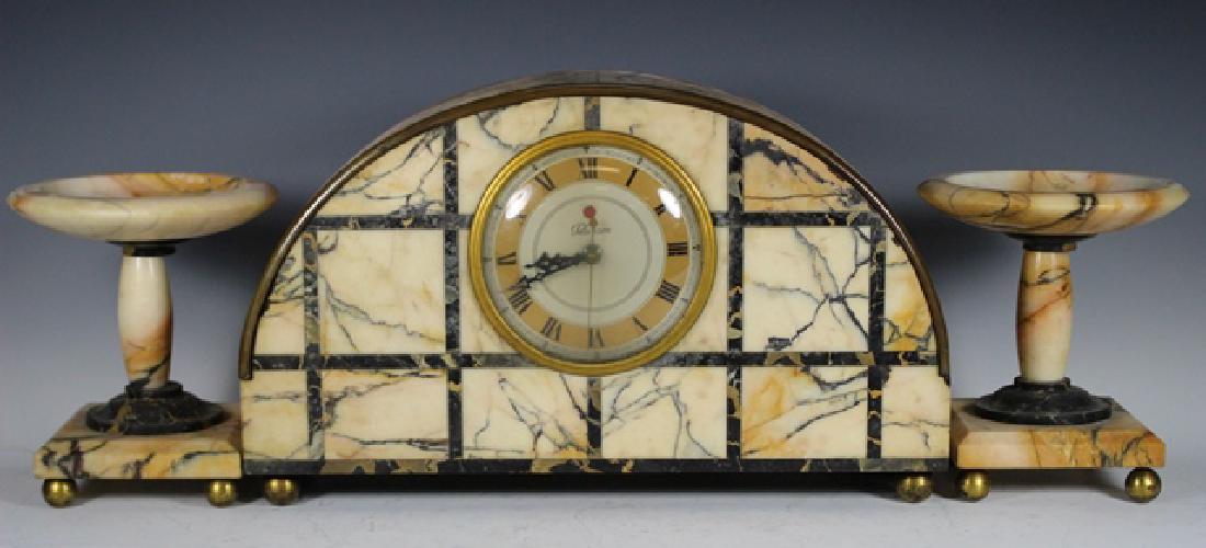 3pc Telechron Garniture Clock Set (1 of 9)