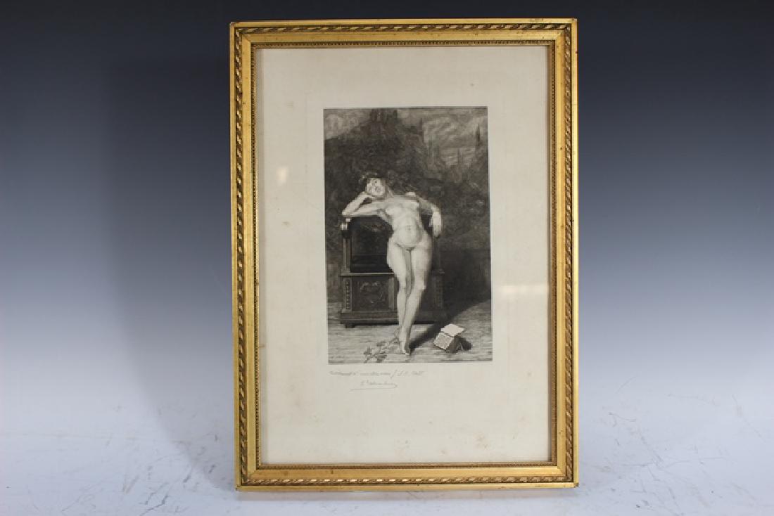 Signed French Posing Beauty Print (1 of 9)