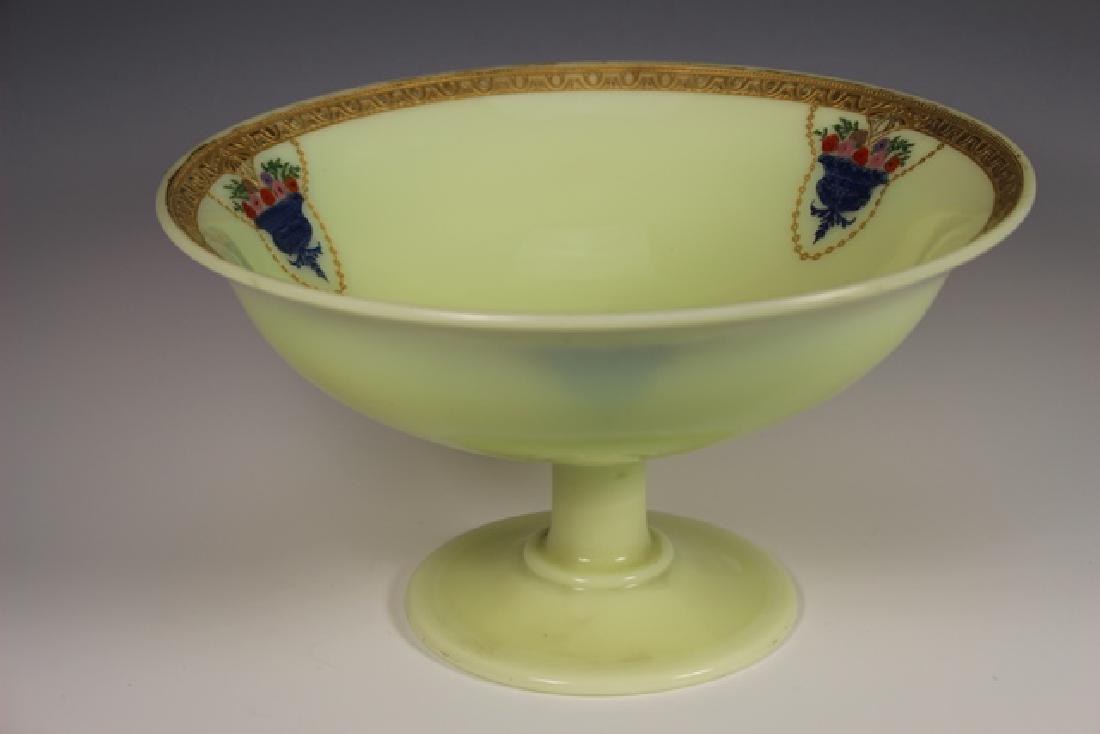 French Art Deco Custard Glass Compote (1 of 7)