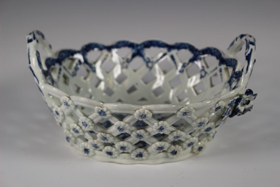 Dr. Wall Period Worcester Porcelain Basket (1 of 9)