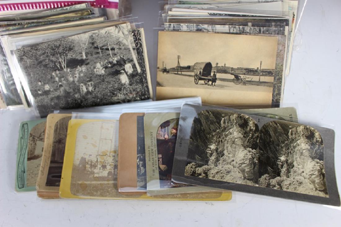 Collection of Over 250 Postcards some Stereo views (1 of 7)
