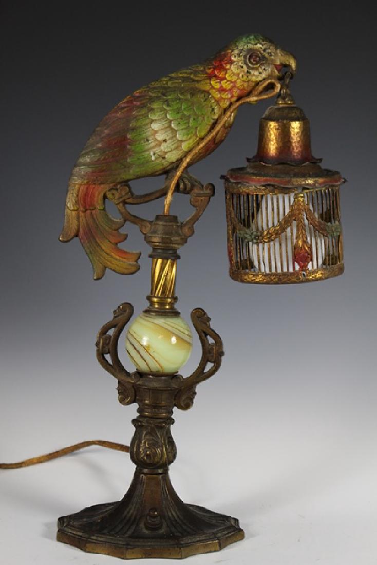 Art Deco Parrot Lamp (1 of 9)