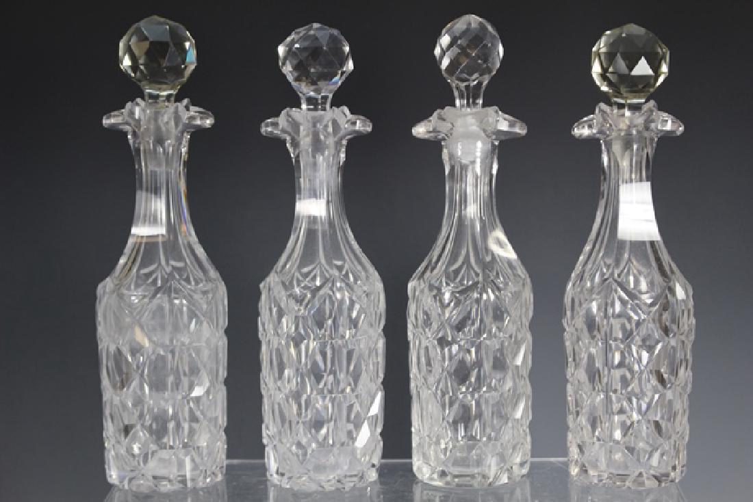 Four Glass Oil And Vinegar Decanters (1 of 5)