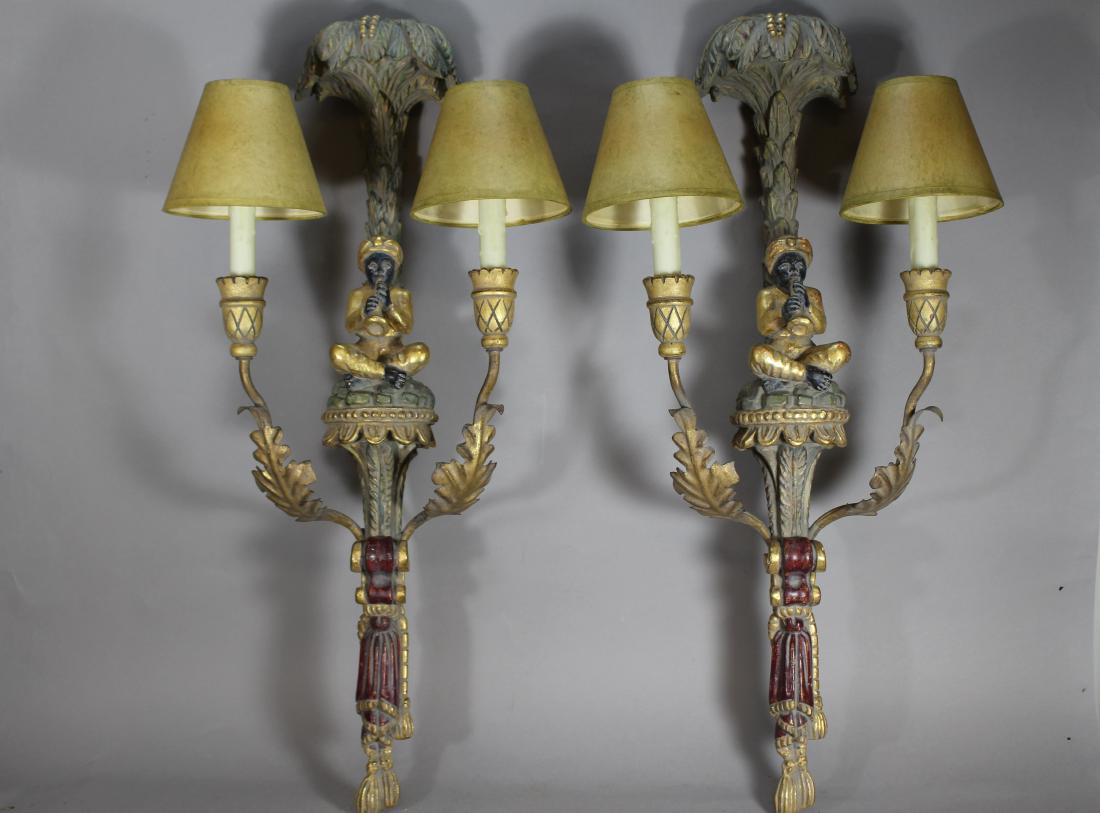 BLACKAMOOR Lighted Wall Sconces (1 of 9)