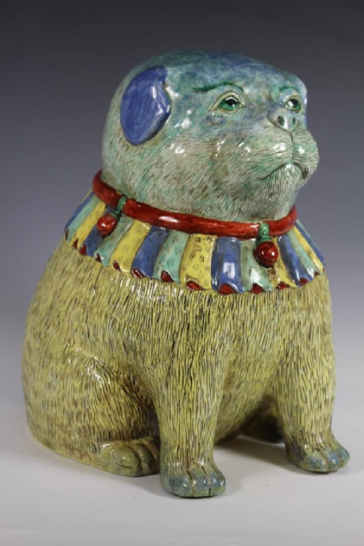 Polychrome Chinese Export Dog (1 of 9)