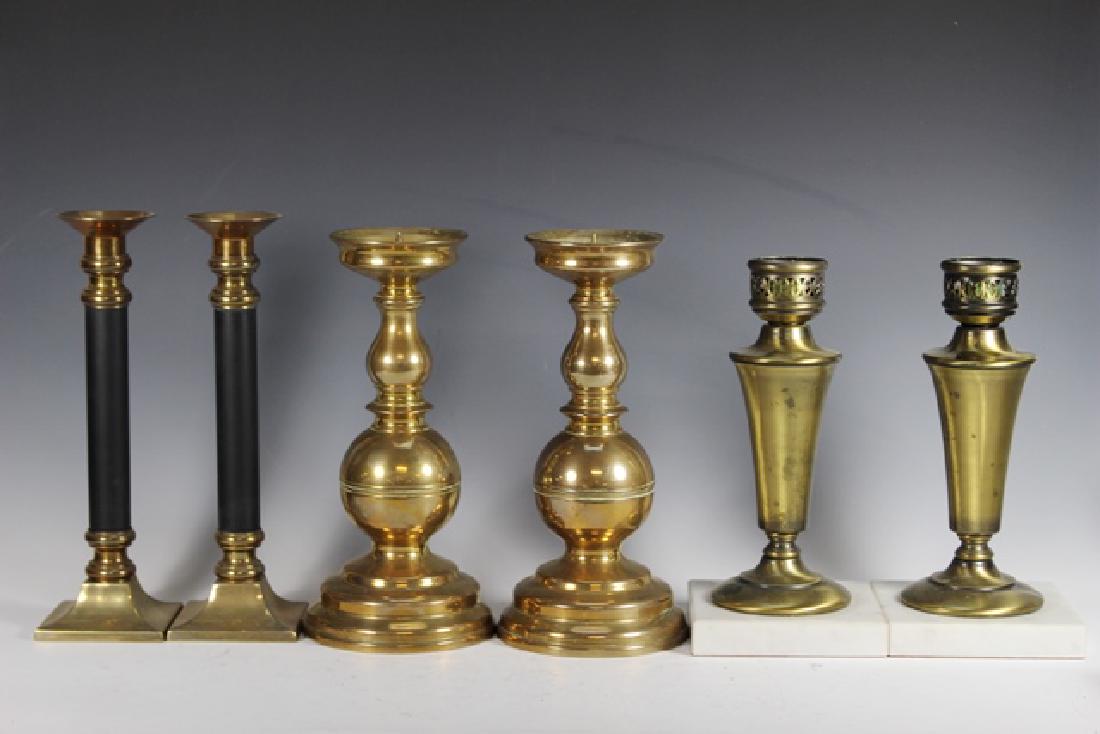 Pair of 19th Century Brass Pricket Candle Sticks (1 of 6)