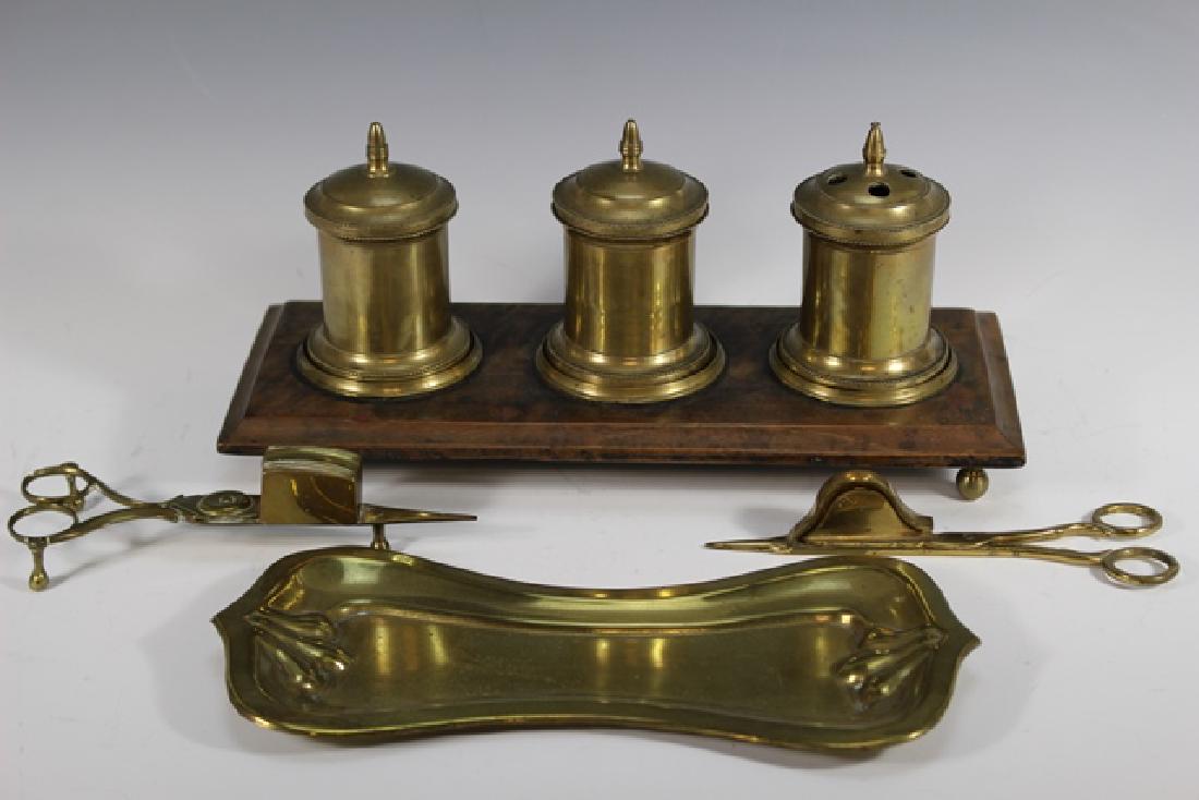 Brass Tea Caddy & Candle Snuffers (1 of 6)