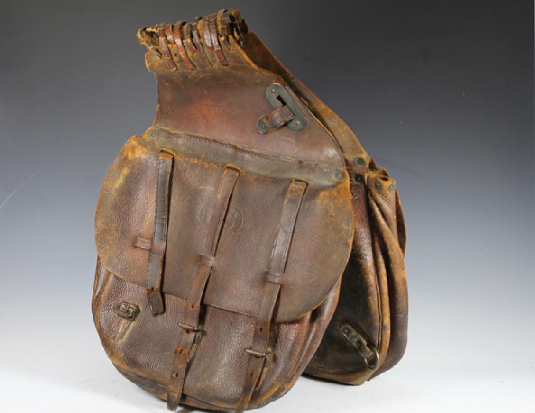 WWI US Leather Cavalry Saddle Bag (1 of 6)