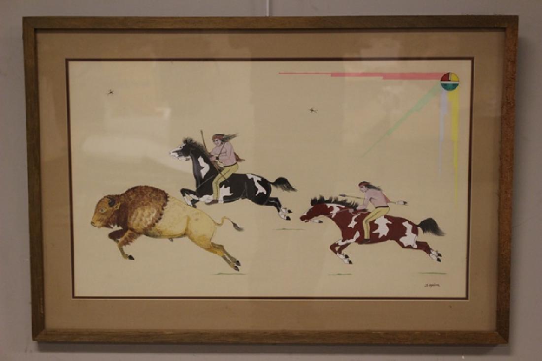 20th C. Zia Painting Signed JD Medina (1 of 9)