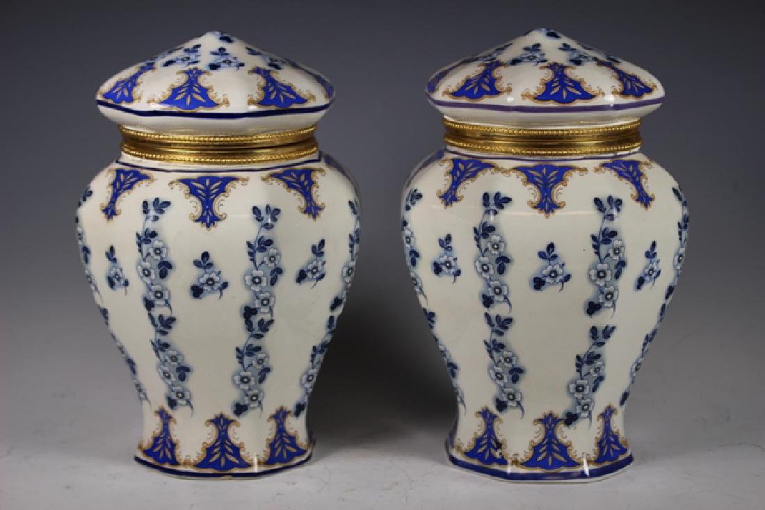 20th Century Lidded Porcelain Canister Jars (1 of 6)