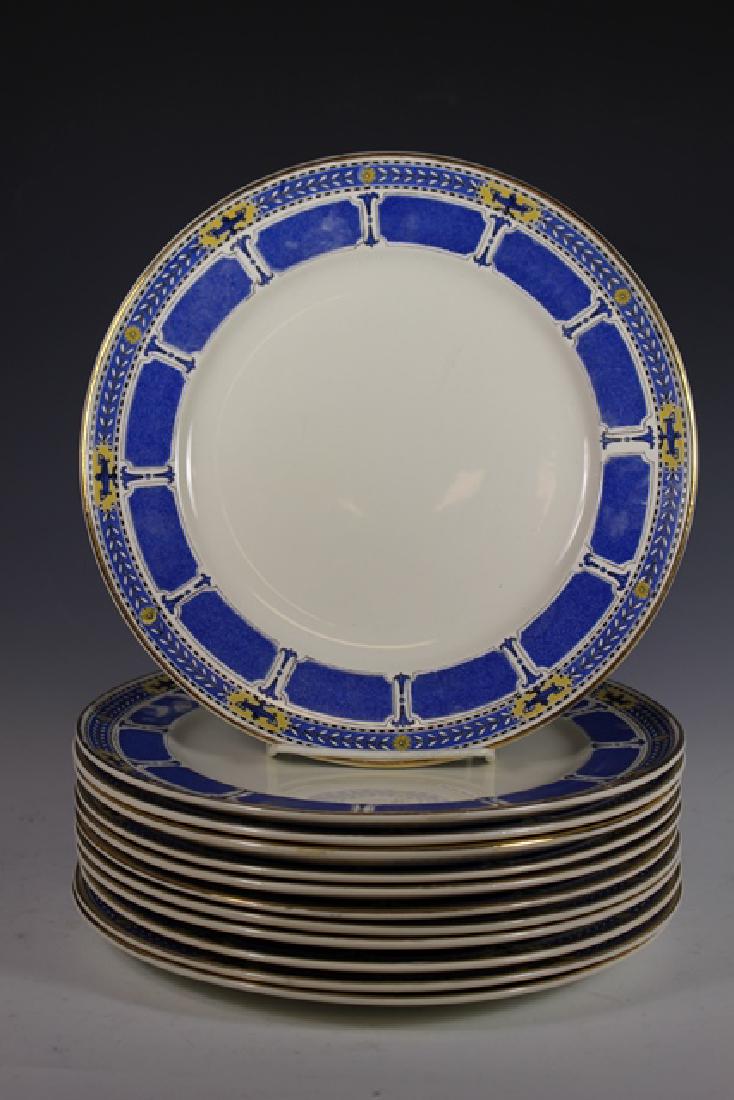 Set of Twelve Royal Worcester England Diner Plates (1 of 9)