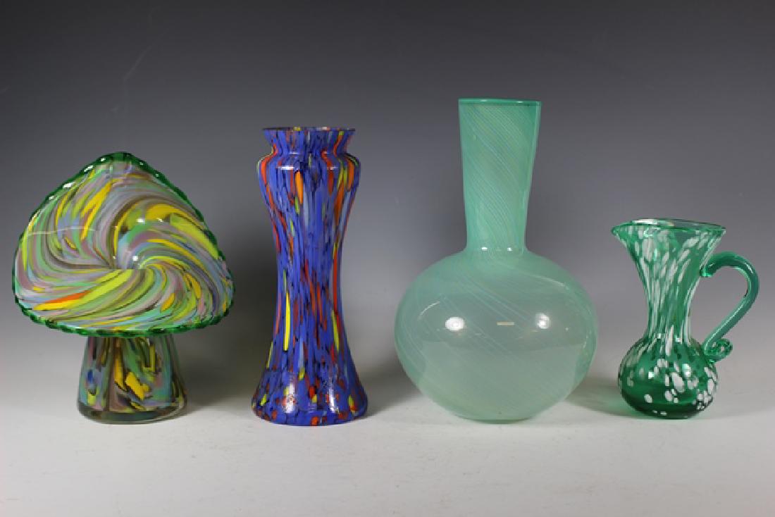 Four Art Glass Vases (1 of 10)