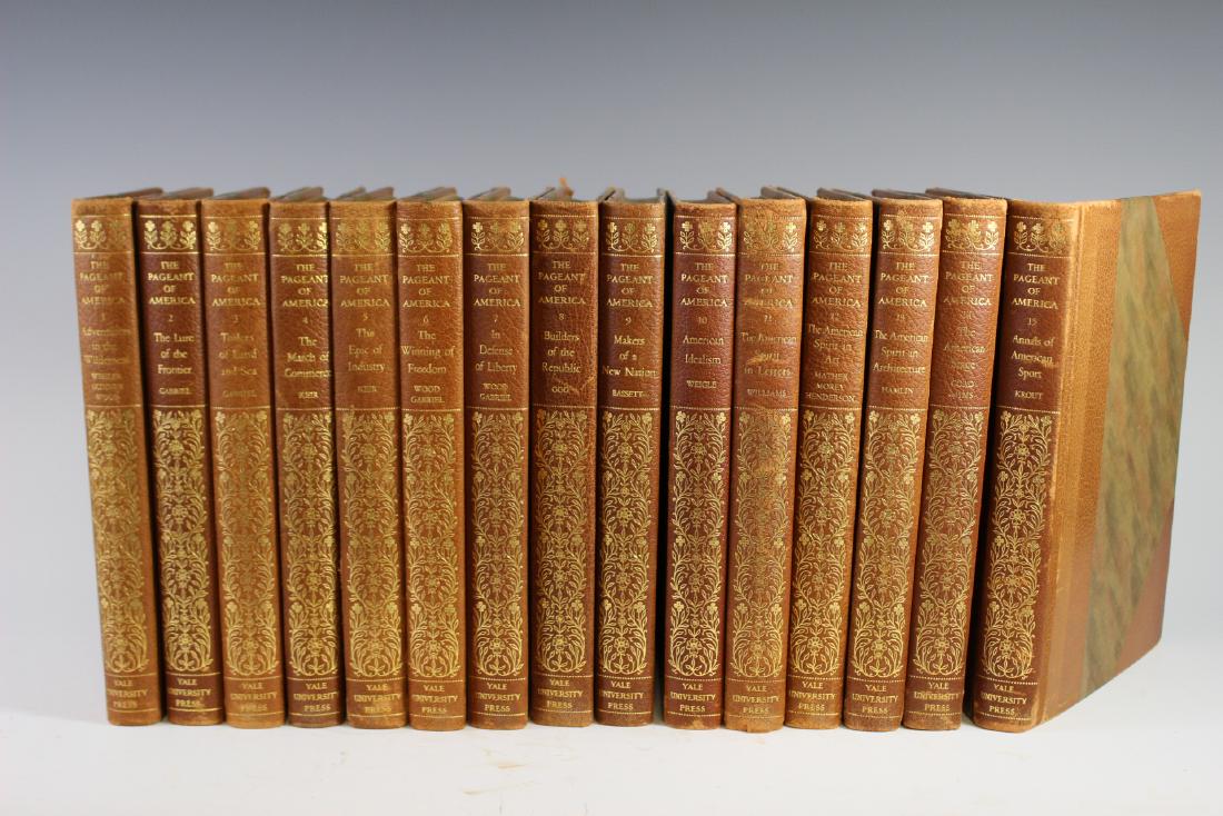The Pageant of America Limited Edition 1925: Ralph Henry, ed. The Pageant of America. New Haven: Yale University Press, 1925-29. Fifteen volumes. Limited ÒLiberty BellÓ edition, number 869 of 1500 sets signed by Yale University Press president