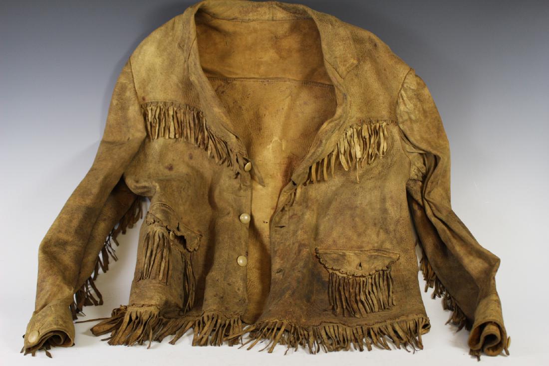 19th Century Buckskin Fringed Jacket