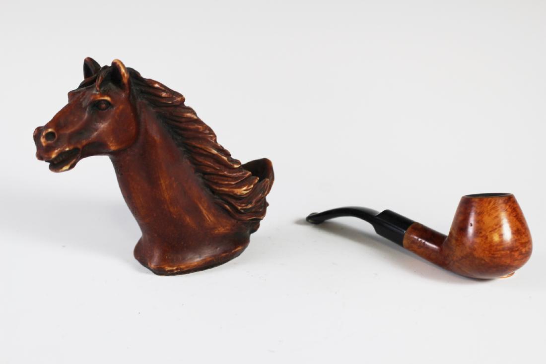 Horse Head Pipe Stand and Pipe by COMOY'S of London