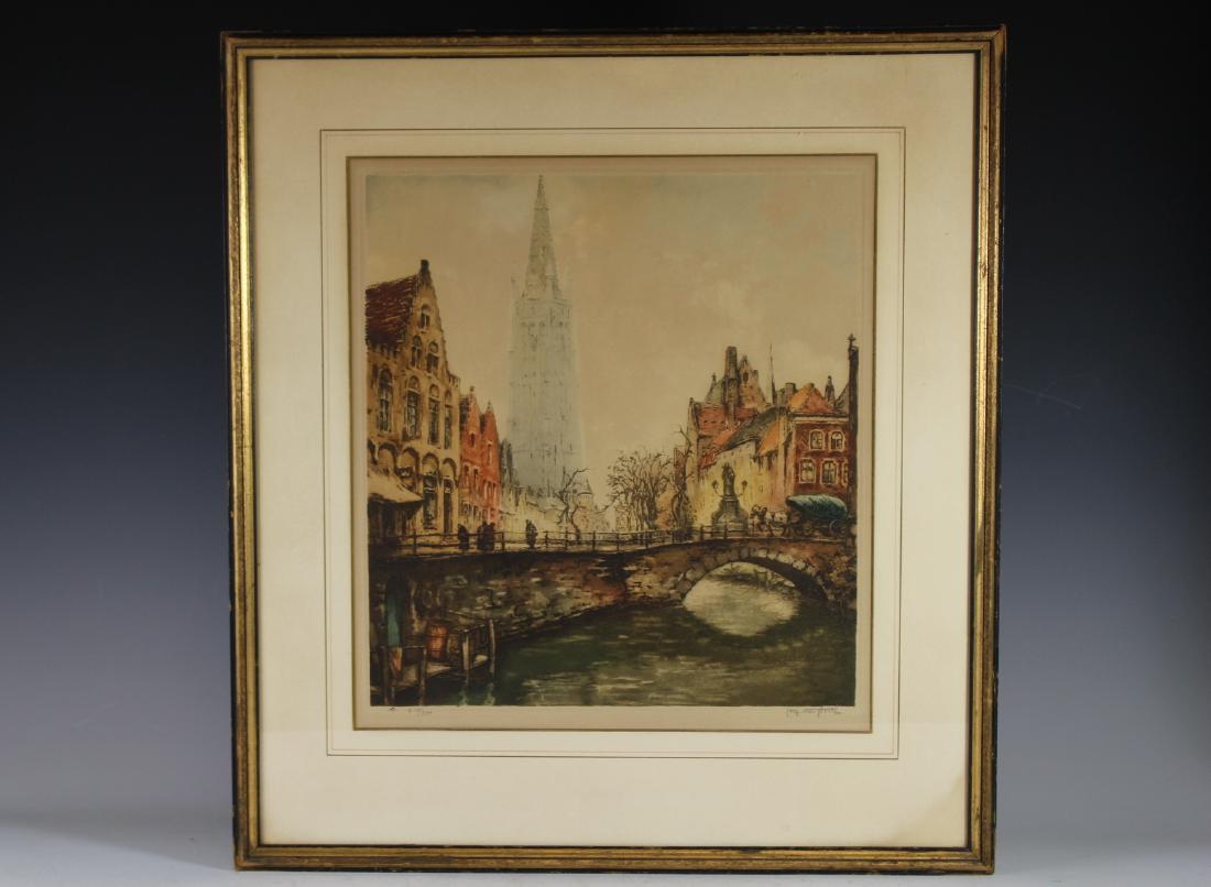 Signed ALFRED van NESTE Engraving (1 of 12)