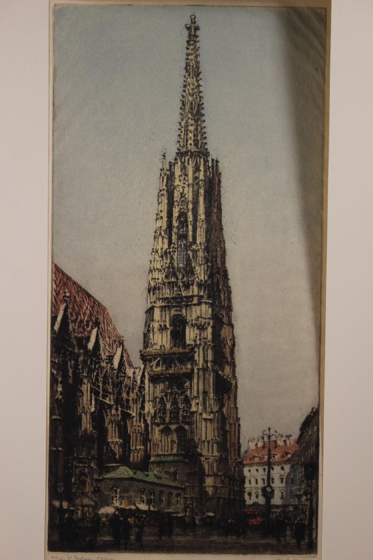 Four Signed French Etchings (1 of 16)