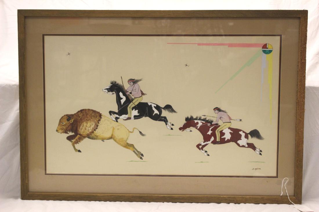 20th C. Zia Painting Signed JD Medina (1 of 10)