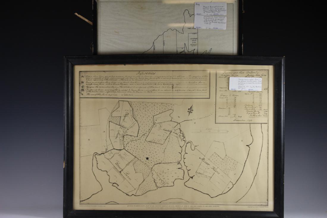 Two Framed Maps George Washington's Map (1 of 10)