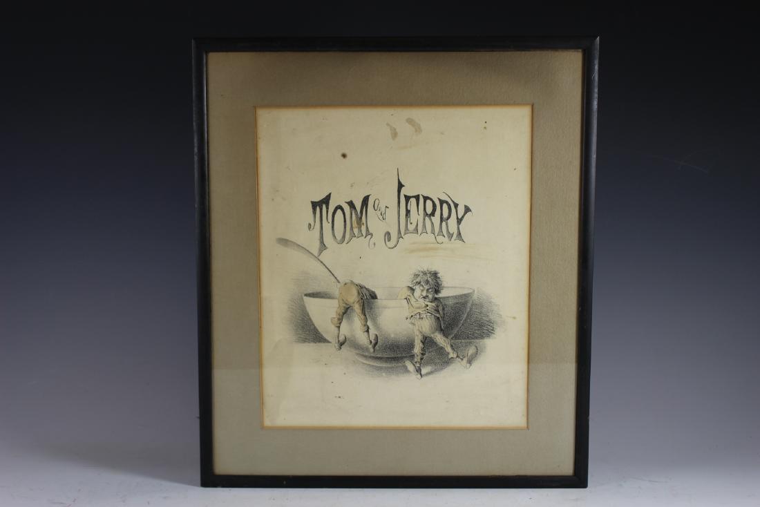 1800's TOM and JERRY Framed Art (1 of 8)