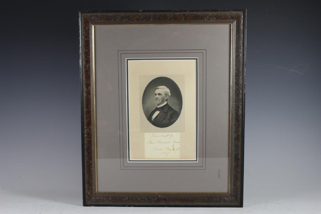 Signed Oliver Wendell Holmes Engaving (1 of 6)