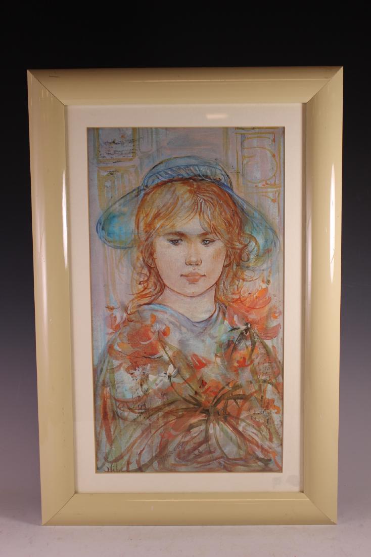 "Flower Girl" by Edna Hibel (1 of 9)