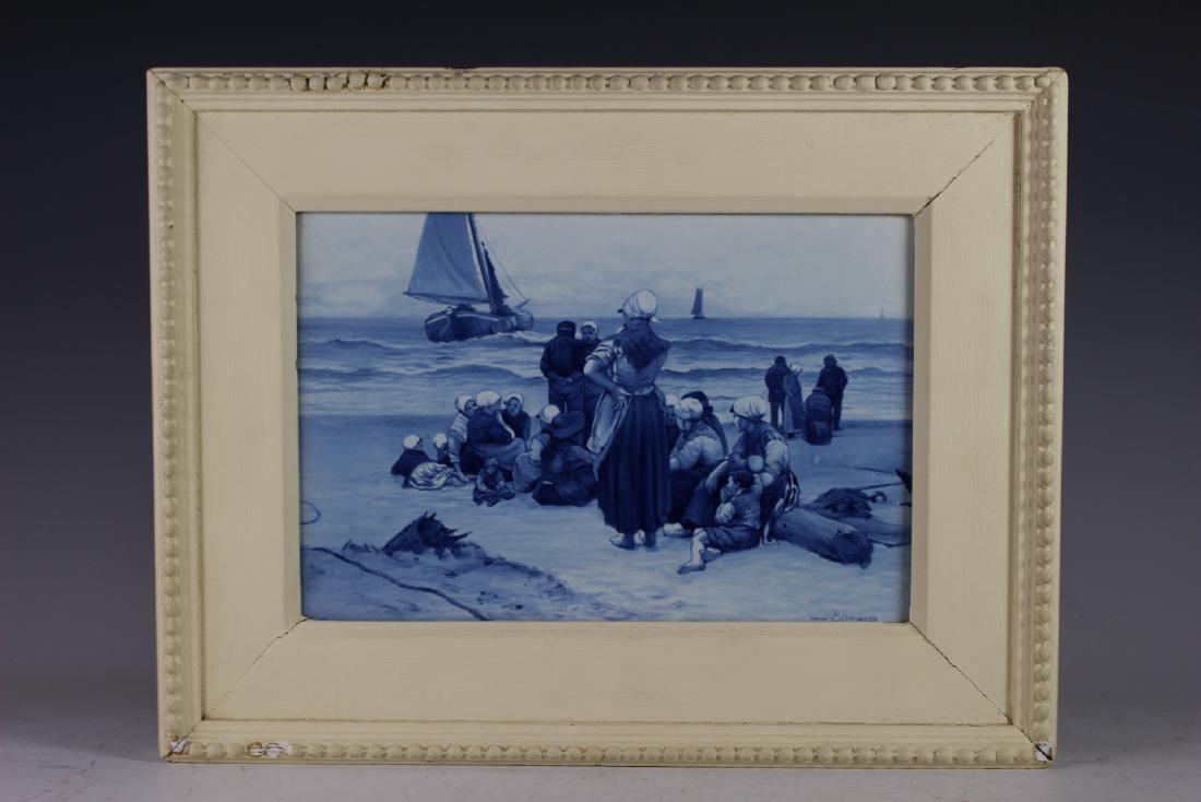 Dutch Delft Porcelain Tile Plaque (1 of 11)