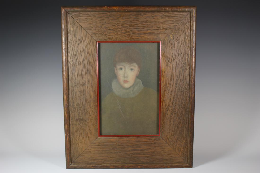 James Abbott McNeil Whistler by Thomas Robert Way: Featured lot is a colored lithograph by Thomas Robert Way originally painted by James Abbott McNeil Whistler of Maud Franklin portrait. Way was Whistler's main lithographer in the 19th century. Maud F