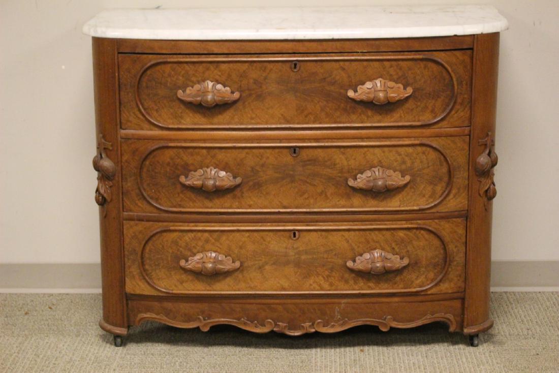 Bow Front Victorian Chest Of Drawers (1 of 9)