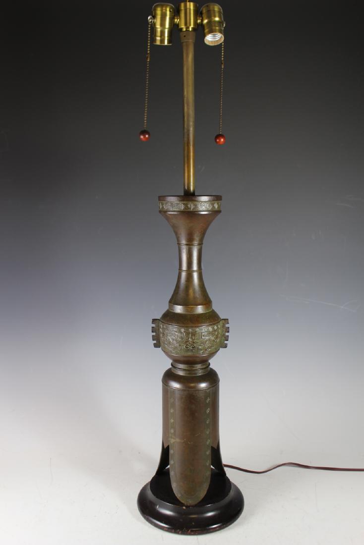 Asian Bronze Lamp Base (1 of 7)