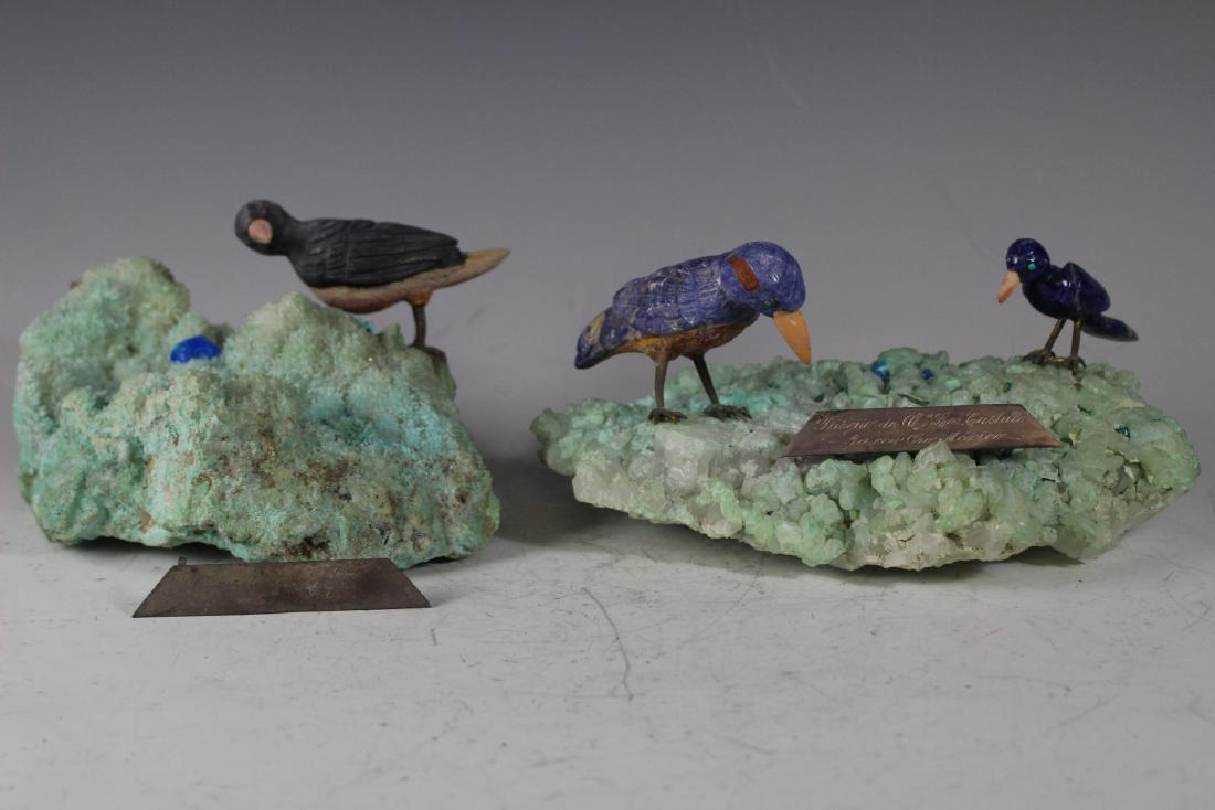 Carved Lapis and Sterling Birds (1 of 11)