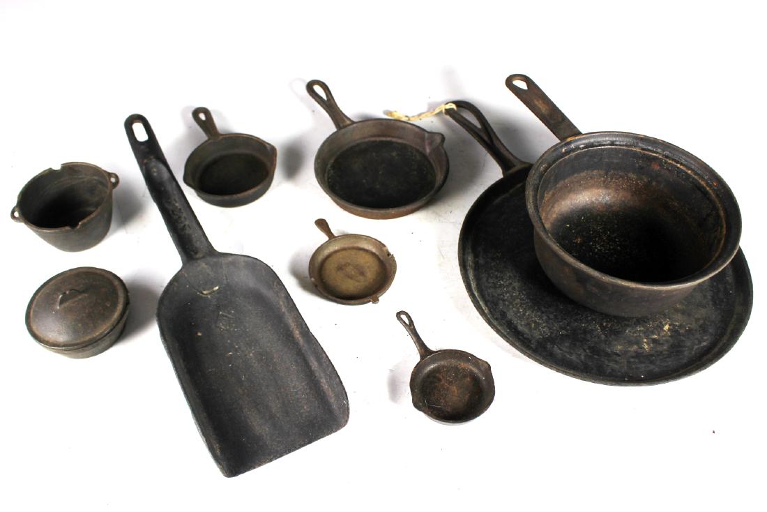 Collection of Minatare Cast Iron Pans (1 of 9)