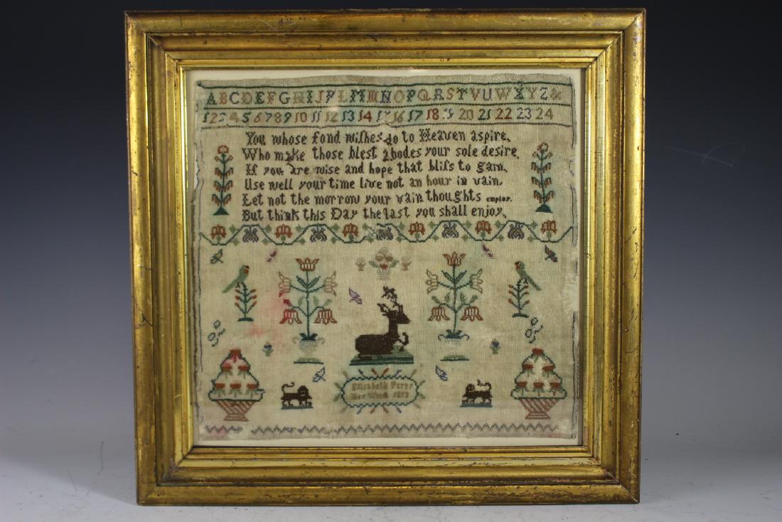 Early 19th C. Sampler Dated 1813 (1 of 10)