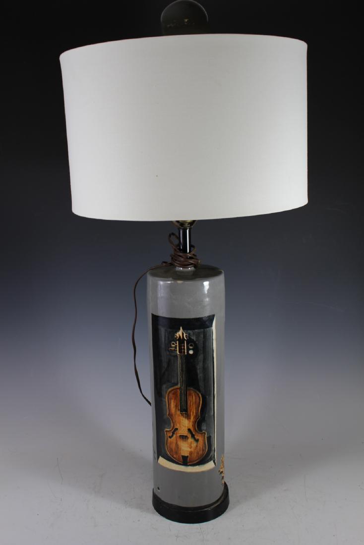 William Ward Beecher Pottery Lamp (1 of 8)