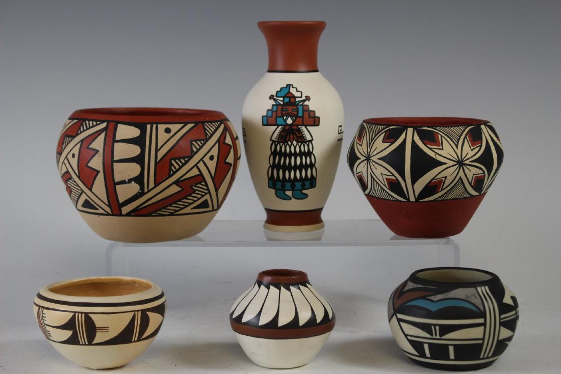 Six Navajo Indian Hopi Bowls (1 of 14)