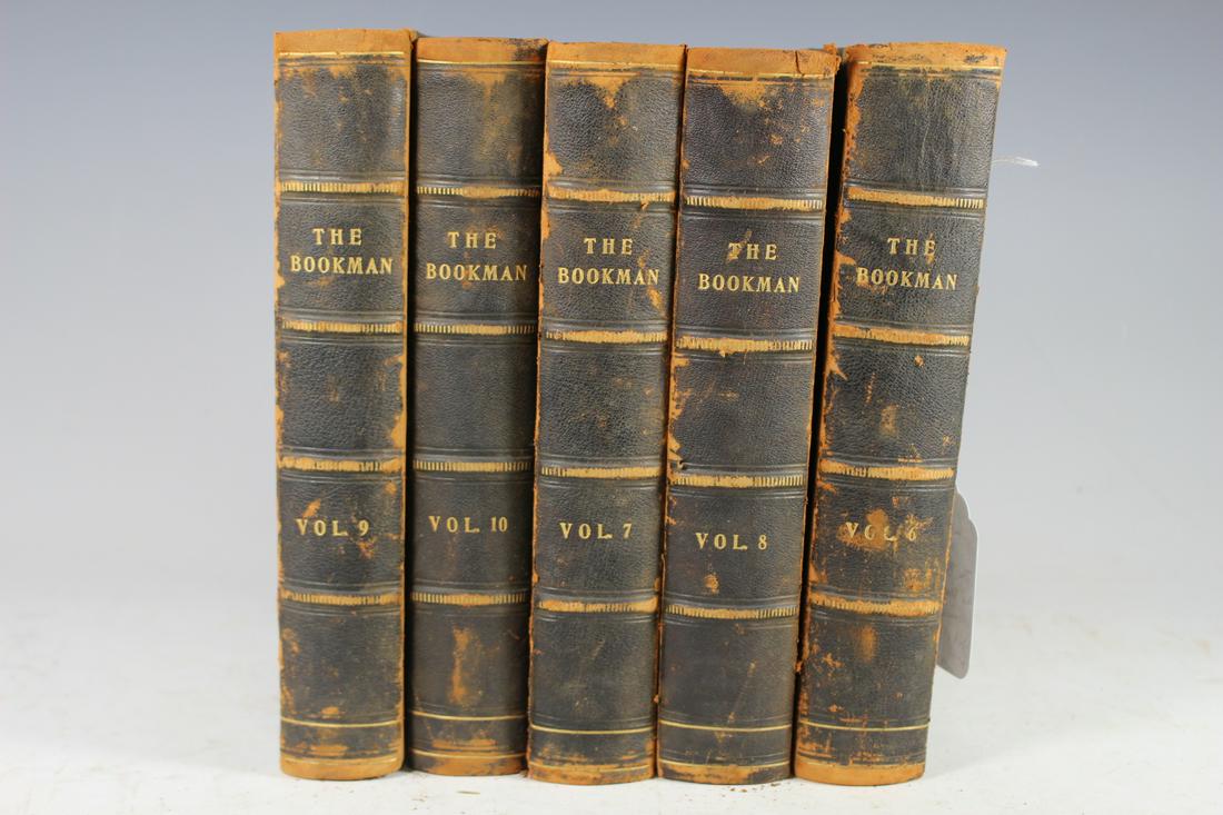 The Bookman "an Illustrated Literary Journal set of 5: The Bookman An Illustrated Literary Journal - James Russell Lowell Volumes 6-10