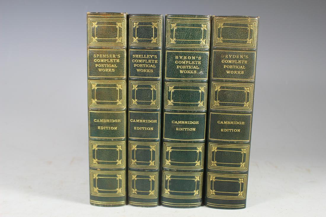 Collection of Poetical Works Cambridge Edition: Collection of Poetical works by Spencer, Shelley, Byron and Drydens Cambridge Editions. Condition good.