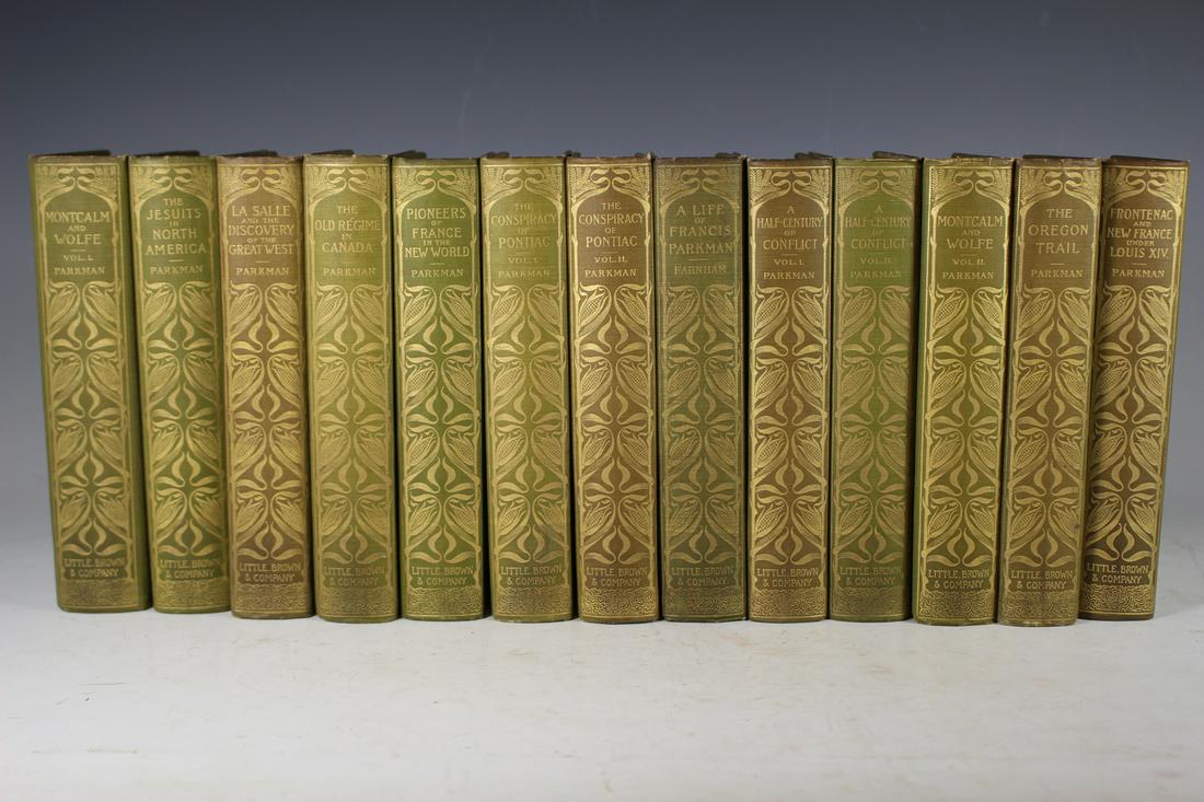 13 VOLUME 1907 FRANCIS PARKMAN WORKS BOOKS (1 of 8)